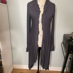 Size Large Gray Elan Duster - Sweater- Jacket